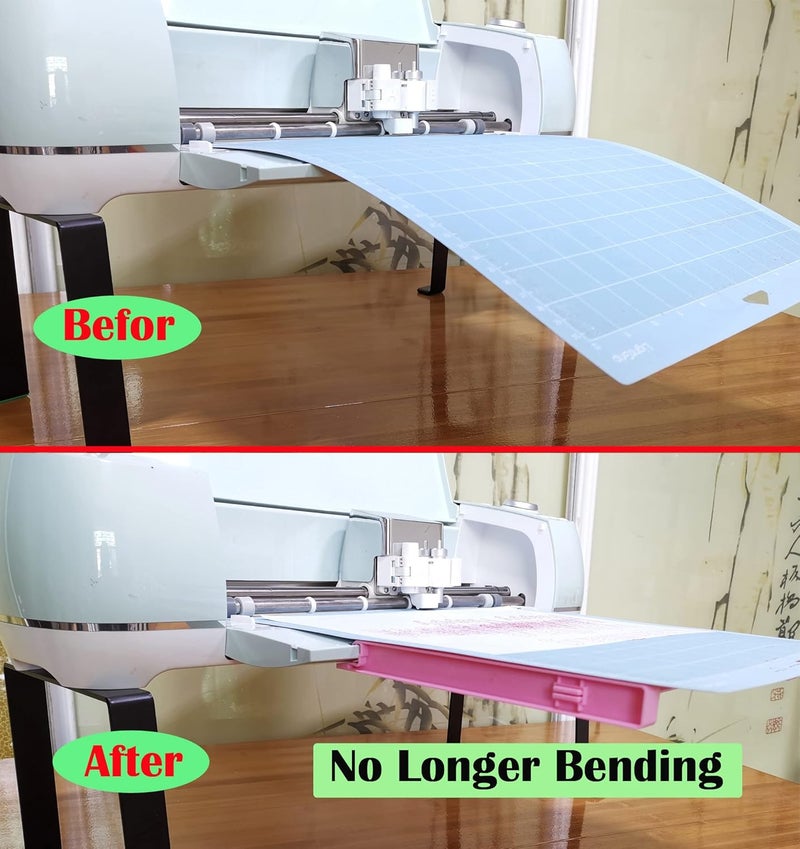onten Extension Tray Compatible with Cricut Maker 4 / Maker3 / Maker and Explore Air 4 / Air3 / Air2 / Air,Cutting Mat Extender Support for Maker and Explore Air Series (Pink) - Image 2